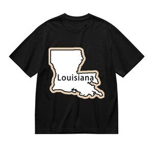 Black Louisiana Graphic Tee